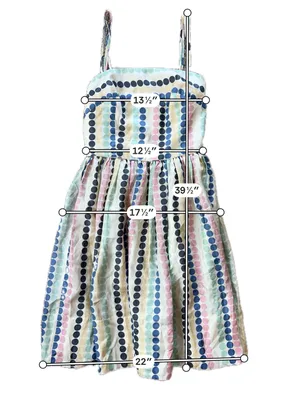 Anthropologie Girls' Pastel Dot Stripe Sundress - Multi thumbnail 2
