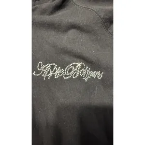 Apple Bottoms Black Rhinestone Zip Up Hoodie Y2K Large Logo Cotton Blend thumbnail 3