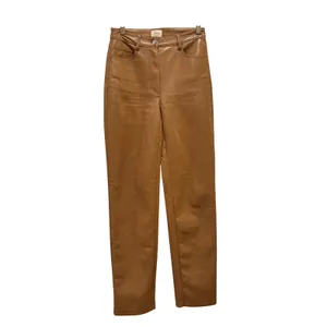 Wilfred Melina‎ Vegan Leather Pants Women 0 Tan Brown Camel High Rise Straight thumbnail 3