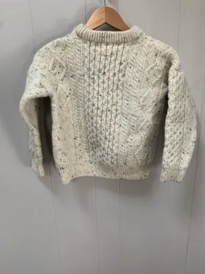 Aran crafts wool sweater Unisex Small thumbnail 2
