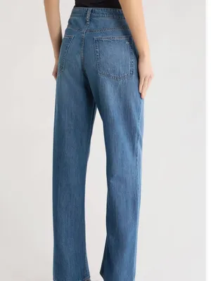 NWT rag & bone Lori Wide Leg Jeans 28, ACID WASH STUD thumbnail 4