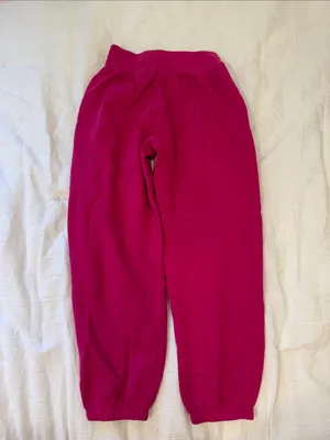 Nike Pink Raspberry Fleece Joggers thumbnail 2