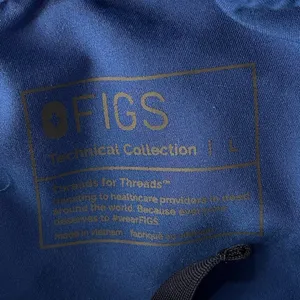 Figs Technical Collection Large Scrubs Pants Elastic Waist Pockets Straight Blue thumbnail 12