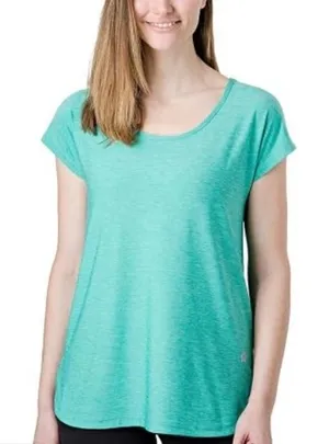 Tuff Athletics Women's Sz XL Active T-Shirt Spectra Green Heathered Short Sleeve thumbnail 1