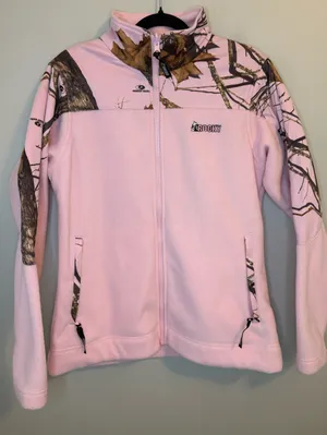 Rocky Pink Mossy Oak Fleece Full Zip Jacket Women’s Small thumbnail 1