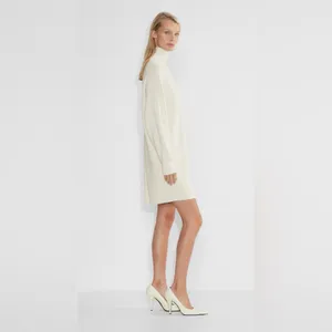 Aritzia Babaton Maclean Merino Wool Ribbed Sweater Dress NWT Size S thumbnail 2