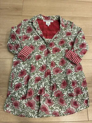 Gretchen Scott Designs Women’s Button Down Shirt Floral Pink Green Size M thumbnail 4