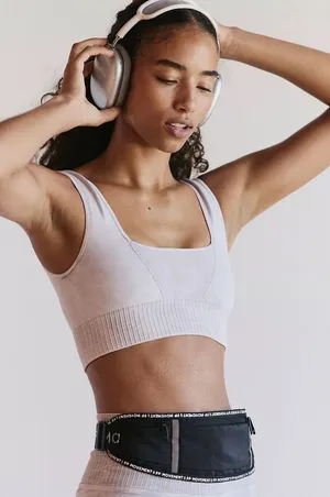 Free People Movement Good Karma Bra in Ice Gray XS/S New thumbnail 1