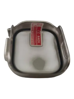 Protective Watch Case with Screen Protector Compatible with 49mm Apple Ultra Silver thumbnail 8