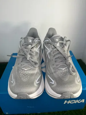 Hoka Clifton 10 Wide Men’s Running Shoes Gray White STLLR Size 8 2E Wide New w/ Box thumbnail 2