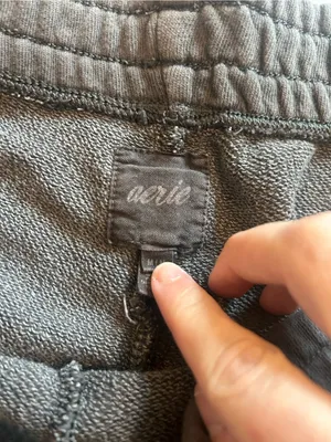 Aerie Aerie Fleece-Of-Mind High Waisted Short — Smoked Grey thumbnail 4