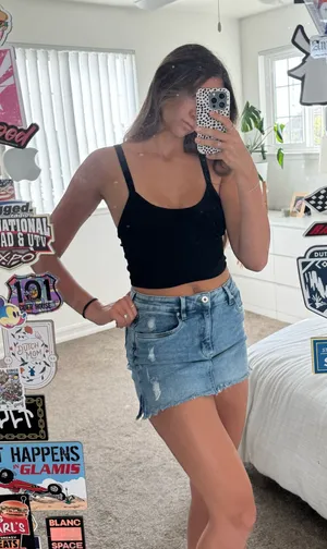 Kendall + Kylie denim skirt thumbnail 2