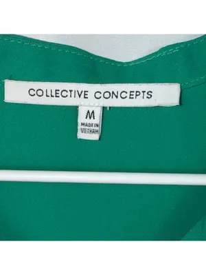 Collective Concepts Green Sleeveless Blouse Medium thumbnail 5