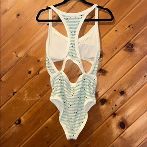 Aerie one piece scoop back stars & stripes swimsuit thumbnail 4