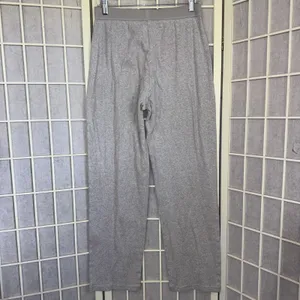 SKIMS Stretchy Cotton Light Heather Grey Straight Lounge Pajama Pants Size Small thumbnail 2