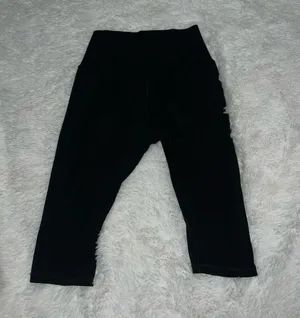 Aerie Offline Black Biker Shorts Long Length size Large thumbnail 4