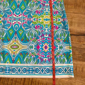 Jude Connally Carissa Shift Mini‎ Dress S Printed Resort Vacation Stretch Knit thumbnail 9