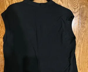 SHEIN black exaggerated Wide-Leg Button-Front placket oversize Jumpsuit L thumbnail 11