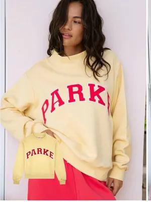 Parke Heritage Mock neck Summer land Lemonade Sweatshirt Size L/XL thumbnail 1