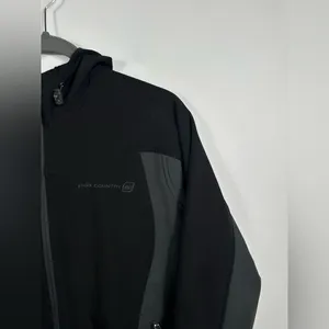 Free Country Live In It Womens‎ Black Gray Hooded Softshell Jacket Full Zip thumbnail 4
