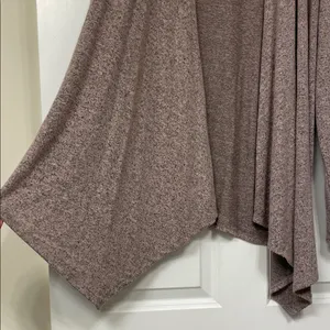 NWOT Charming Charlie Taupe Open Front Cardigan thumbnail 4