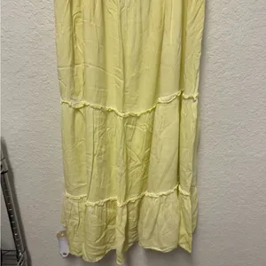 SATURDAY SUNDAY by Anthropologie Yellow Sleeveless Maxi Dress Size XL thumbnail 11