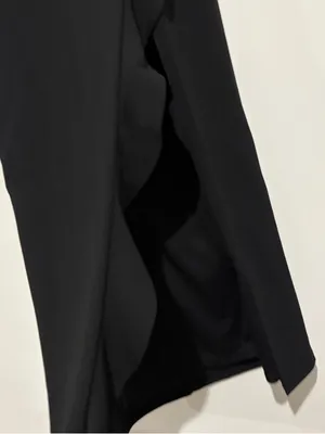 Lulus After Hours Strapless Ruffled‎ Slit Maxi Dress HL1023 Black Size XL thumbnail 3