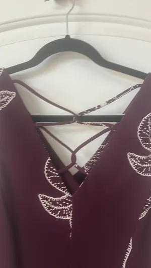 Purple hibiscus print skirt set Size 12 thumbnail 6