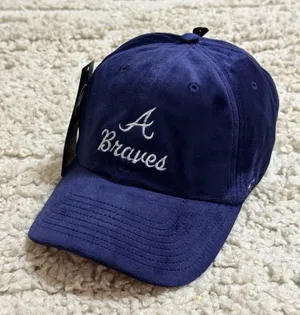 NEW 47 Brand Atlanta Braves Velour/velvet Cleanup Hat thumbnail 1