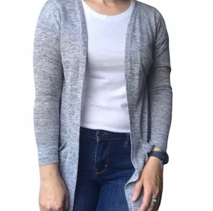 CLEAROUT! Gray Long Duster Cardigan Size M VGUC Size M thumbnail 4