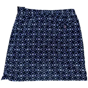 EP Pro Women’s Size 4 Navy Blue Gold Equestrian Horse Bit Golf Skort thumbnail 2
