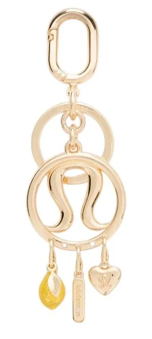 Lululemon Charm Logo Keyring Charm Heart Lemon Bag Charm thumbnail 1