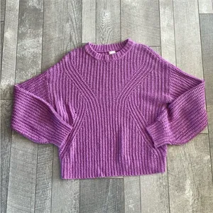 A New Days Size Medium Purple Crewneck Pullover Sweater thumbnail 2