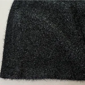 New Zara Elegant Vintage Look Black Sleeveless Fuzzy Dress thumbnail 6