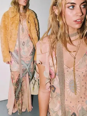 Free People Bohemian Witchy Celestial Nights Maxi Dress in Fairy Combo XL thumbnail 15