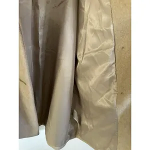Abercrombie & Fitch Wool blend oversized boxy light brown tan coat sz Medium thumbnail 5