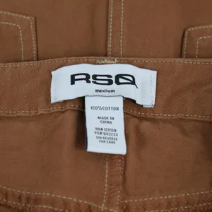 RSQ Burnt Orange Brown 100% Cotton Skirt Womens Size Medium thumbnail 3