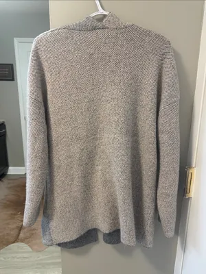 Anthropologie x Camaieu Metallic Knit Cardigan M thumbnail 7