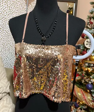 Hot & Delicious Sequin Top - Size M thumbnail 1