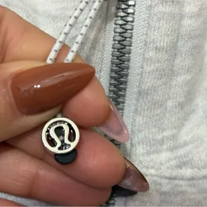 Lululemon Scuba Full Zip Hoodie Gray Size 14 NWT Cotton Athleisure Jacket Logo thumbnail 7