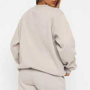 White Fox Offstage Sweater Moon Stone Gray Tan Crewneck Sweatshirt Small Medium thumbnail 3