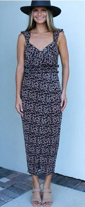 Saylor Claudette Midi Dress Sz. XS thumbnail 1