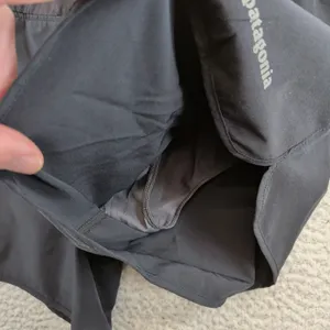 Patagonia Nine Trails Shorts 6" Running Black Womens Medium 57630 Liner Pocket thumbnail 3
