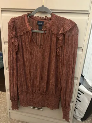 Buckle Lace Long Sleeve Top thumbnail 2