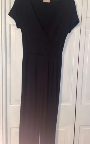 Altard State Plain Black Short Sleeve Jumpsuit thumbnail 1