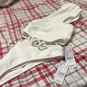 Pacsun LA Hearts White Ribbed Bikini thumbnail 1