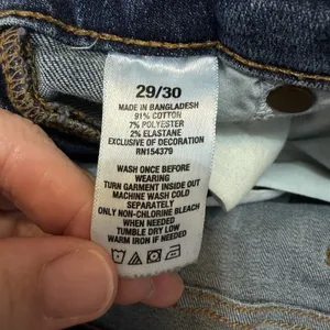 Aeropostale Mens Size 29x30 Super Skinny Jeans Stretch Denim Blue Everyday thumbnail 5