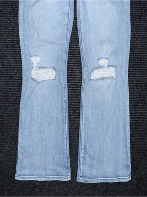 Buckle Black Fit 53 Bootcut Stretch Jeans 24x32 Light Wash Distressed BBW6514R thumbnail 5