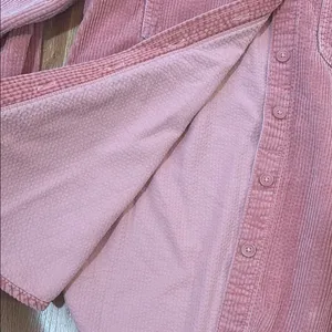 American Eagle Corduroy Button Down Shirt in Pink thumbnail 5