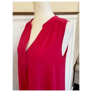 Lush Clothing Womens‎ Fuchsia Pink Sleeveless V-Neck Shift Dress DR93500-003 Medium thumbnail 5